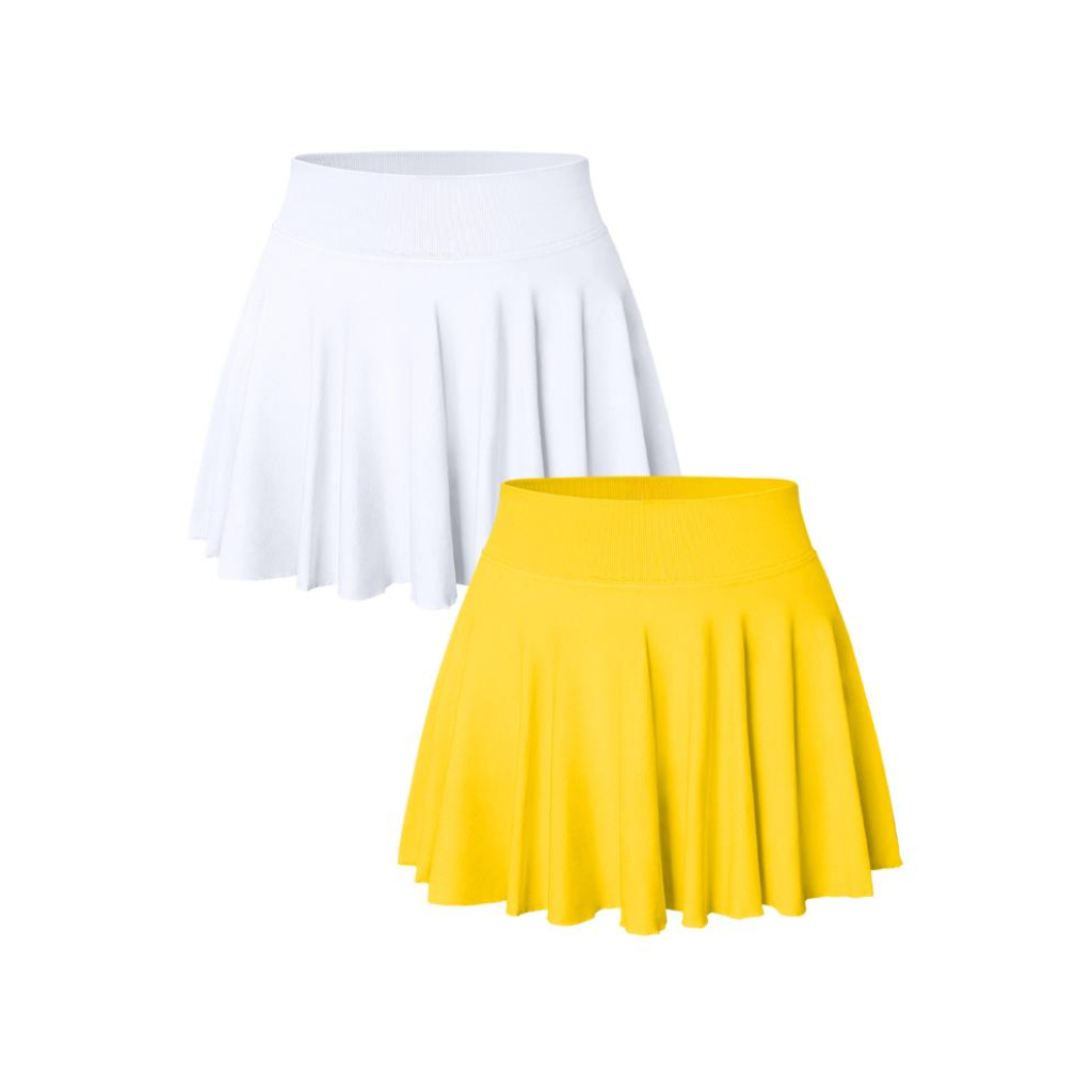 2-in-1 Flowy Mini Skirts (2-Pack)