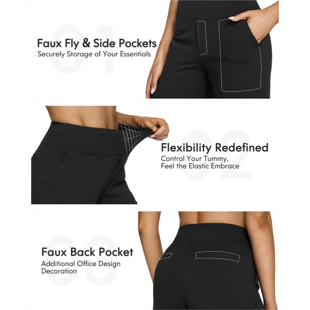 Comfy High-Waist Wide Leg Pants