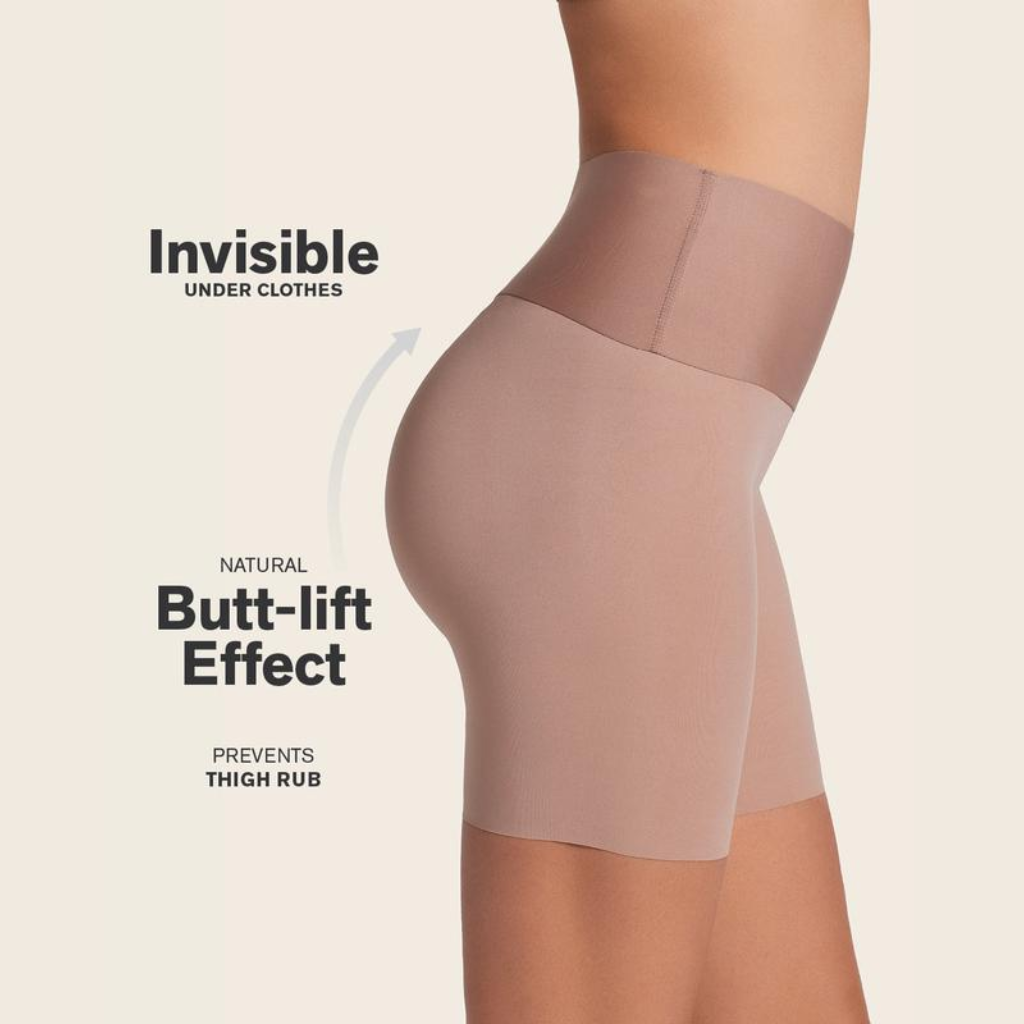 Stay-In-Place Seamless Shaper Short