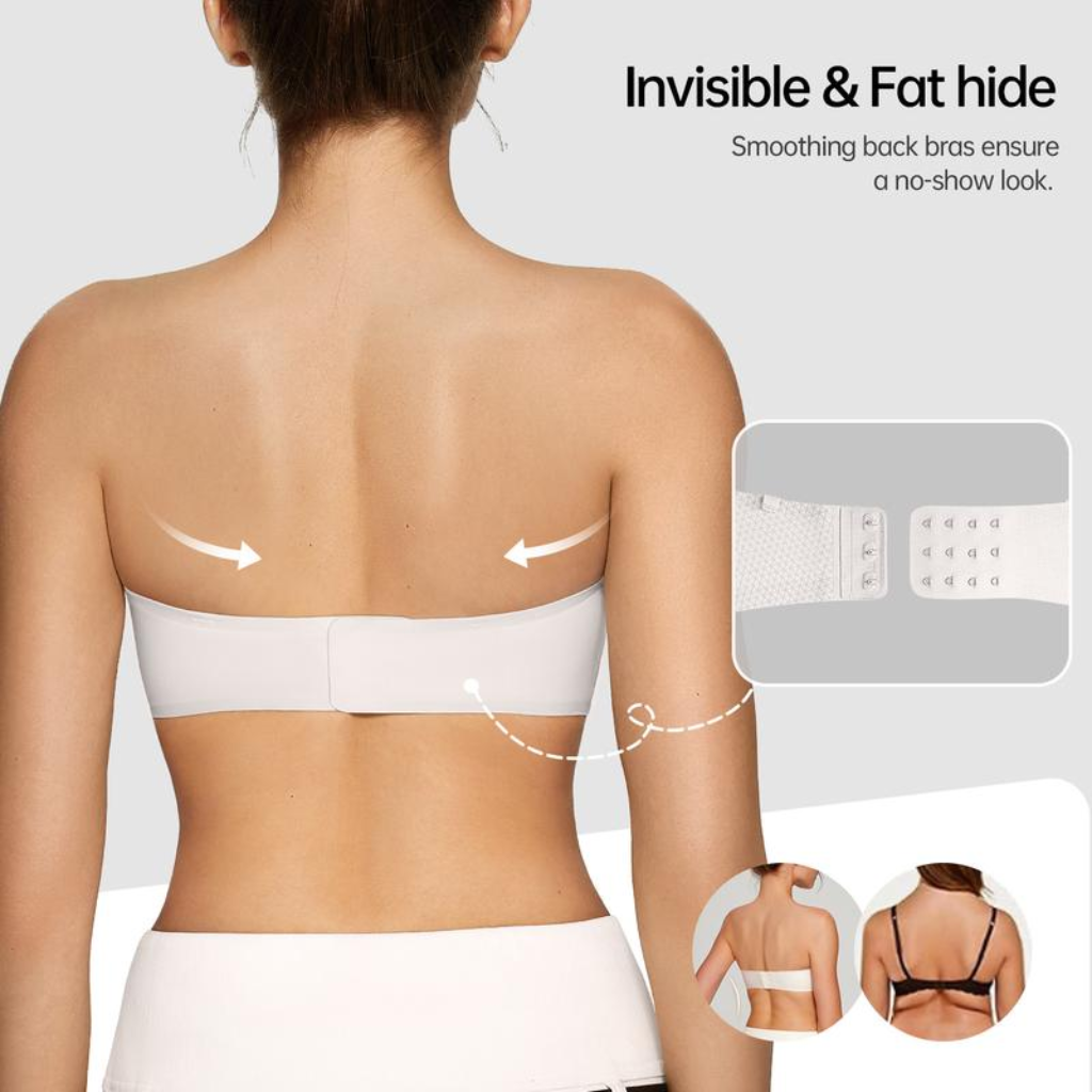 Strapless Push‑Up Bandeau Bra