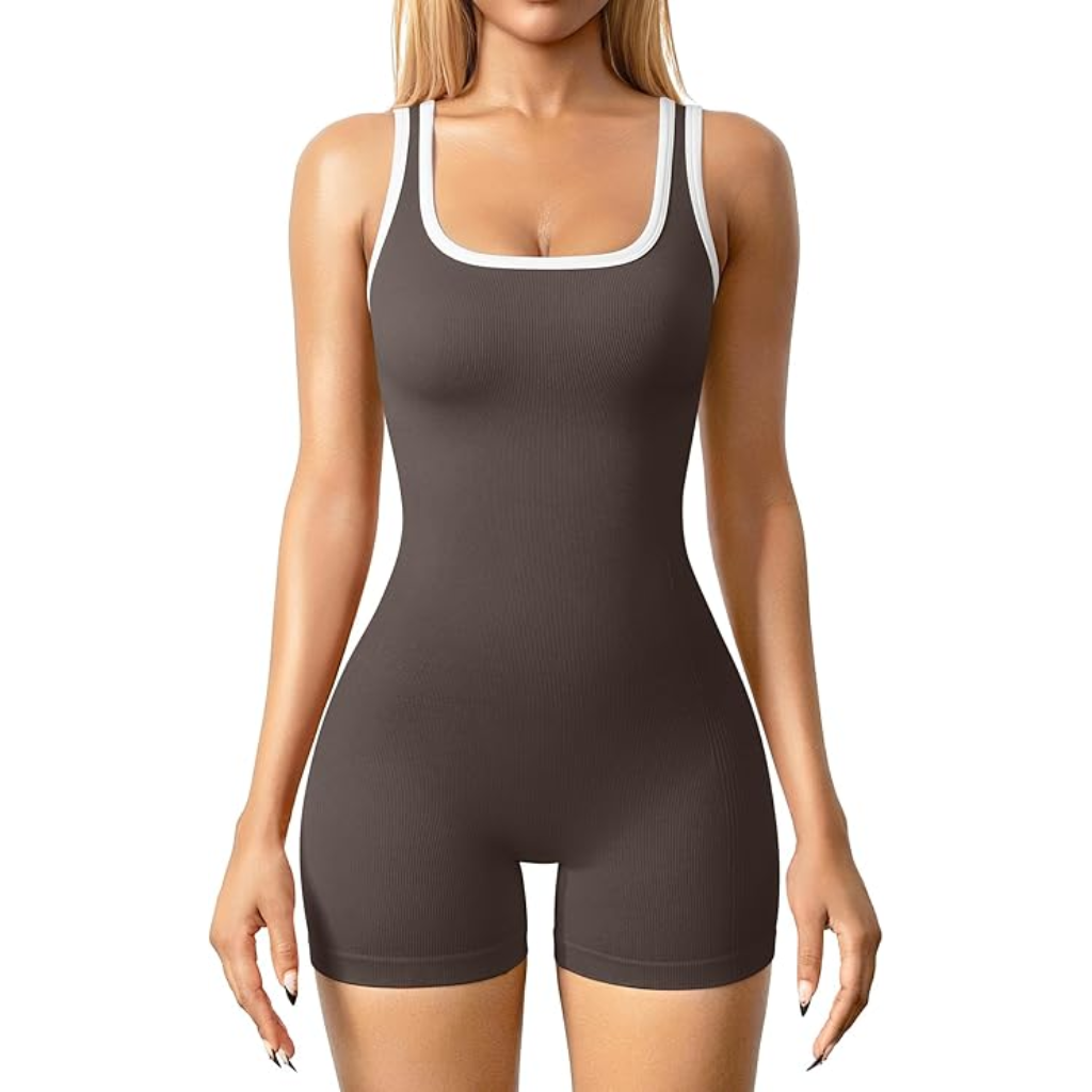 Square Neck Tank Romper