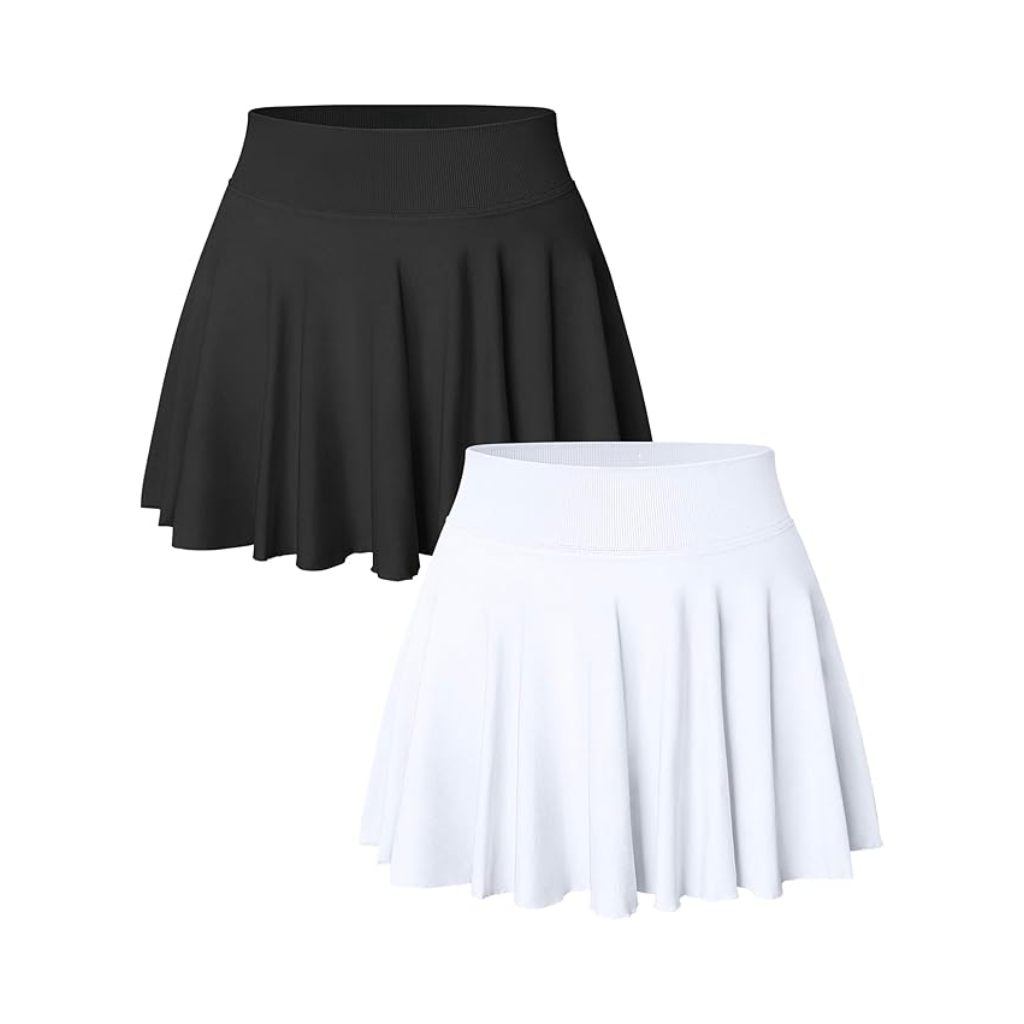 2-in-1 Flowy Mini Skirts (2-Pack)