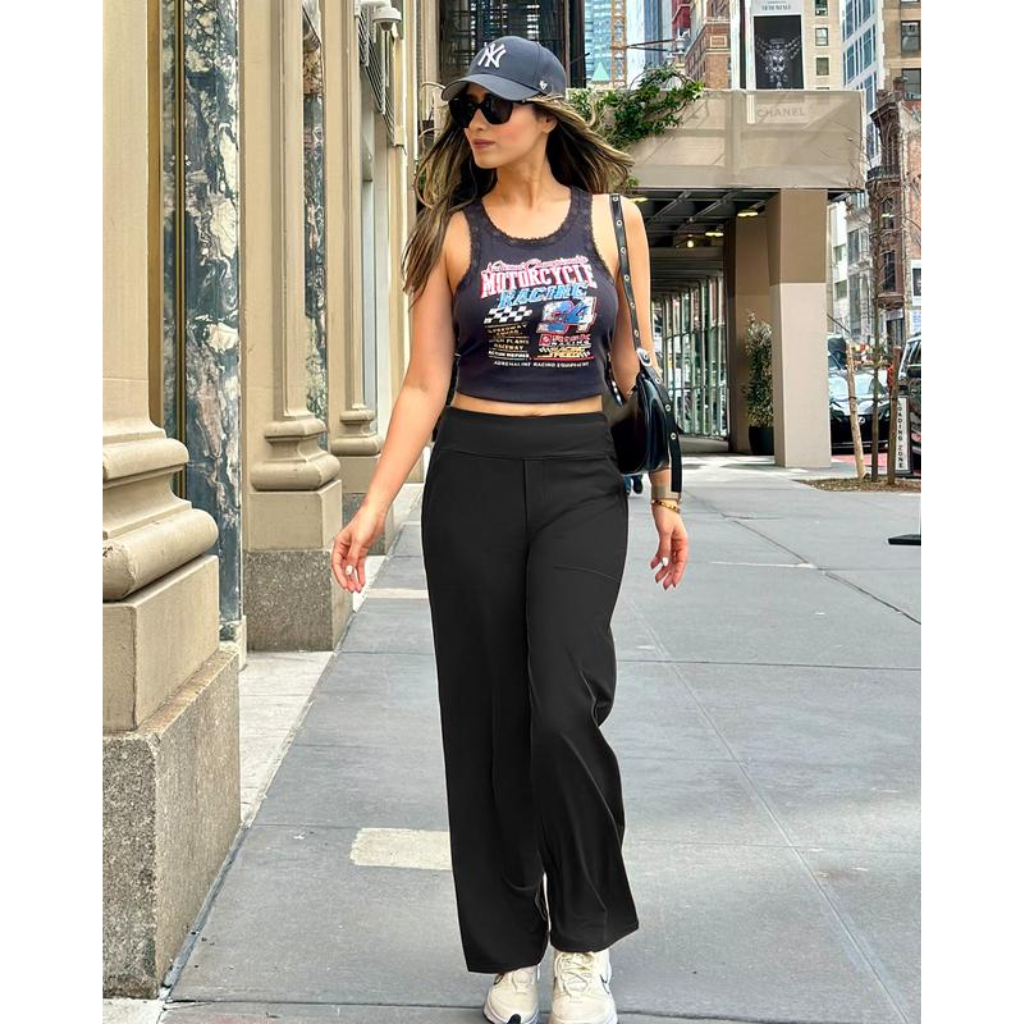 Comfy High-Waist Wide Leg Pants
