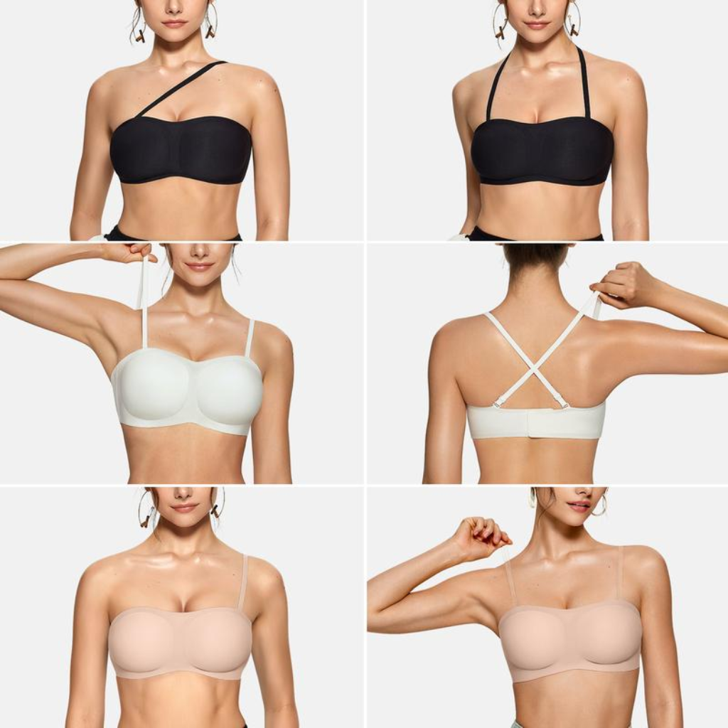 Strapless Push‑Up Bandeau Bra
