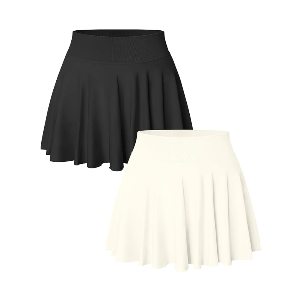 2-in-1 Flowy Mini Skirts (2-Pack)