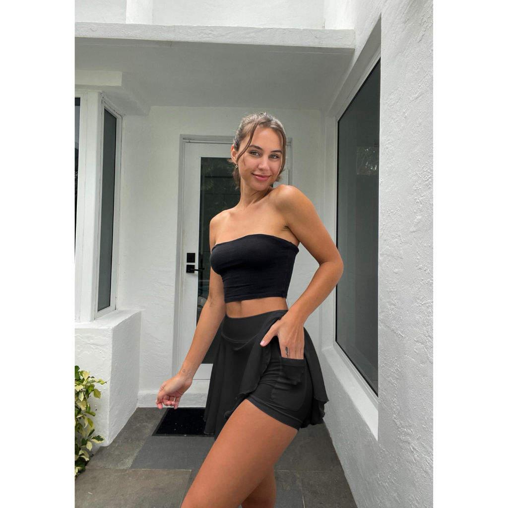 2-in-1 Flowy Mini Skirts