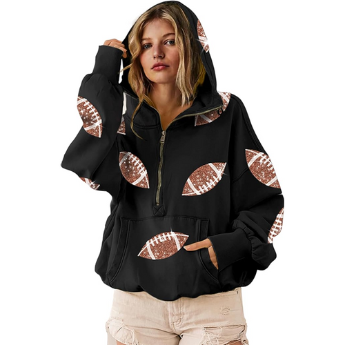 Football Sequin Pullover