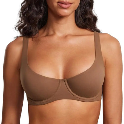Unlined Balconette Bra – Supportive Scoop Neck