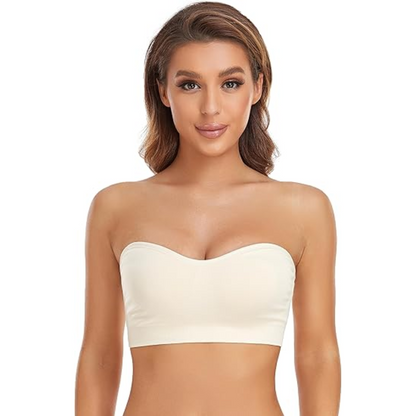 Non-Slip Strapless Bandeau Bra