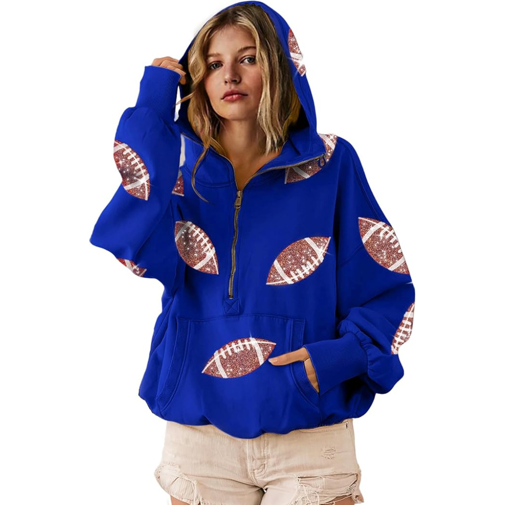 Football Sequin Pullover
