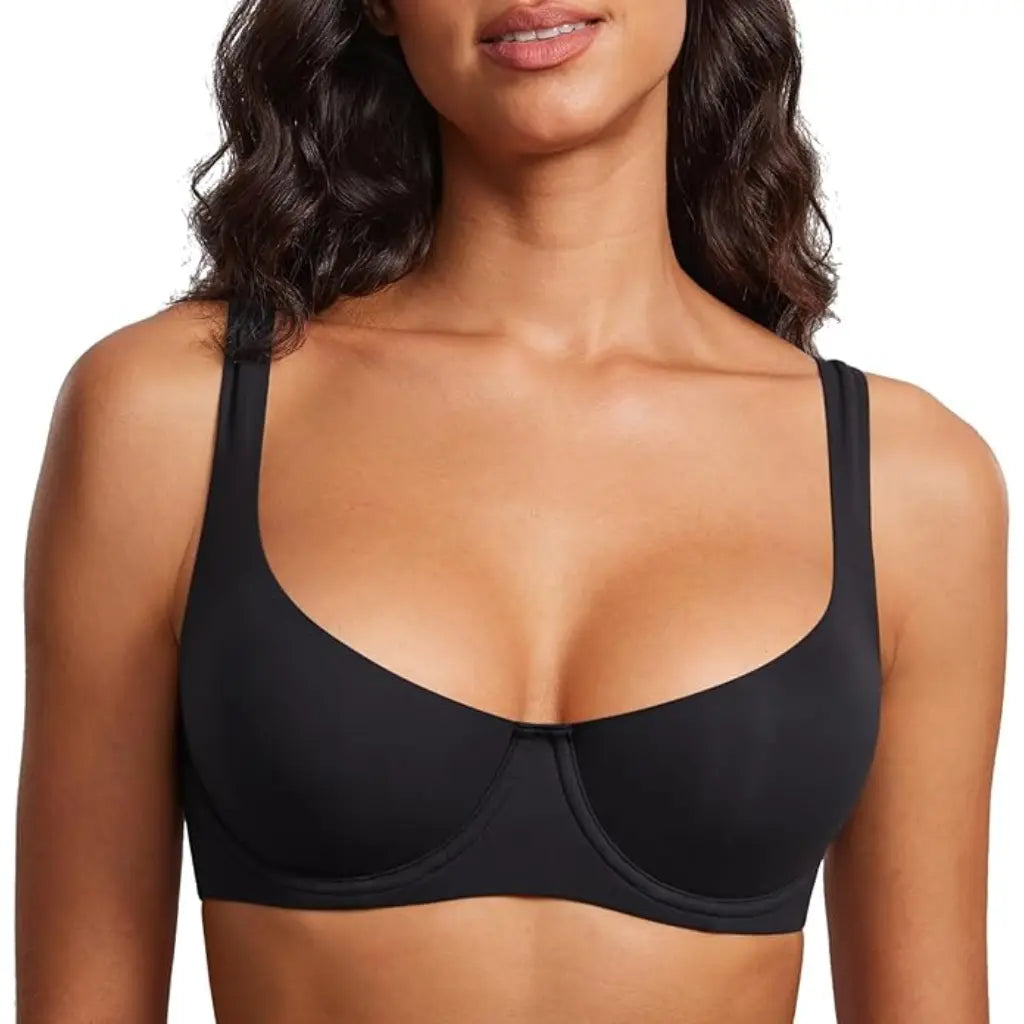 Unlined Balconette Bra – Supportive Scoop Neck