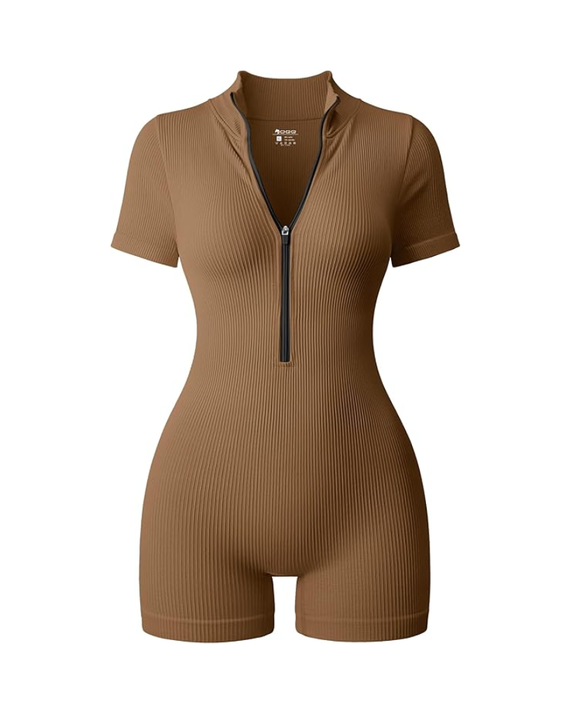 Stretch Fit Zip Romper