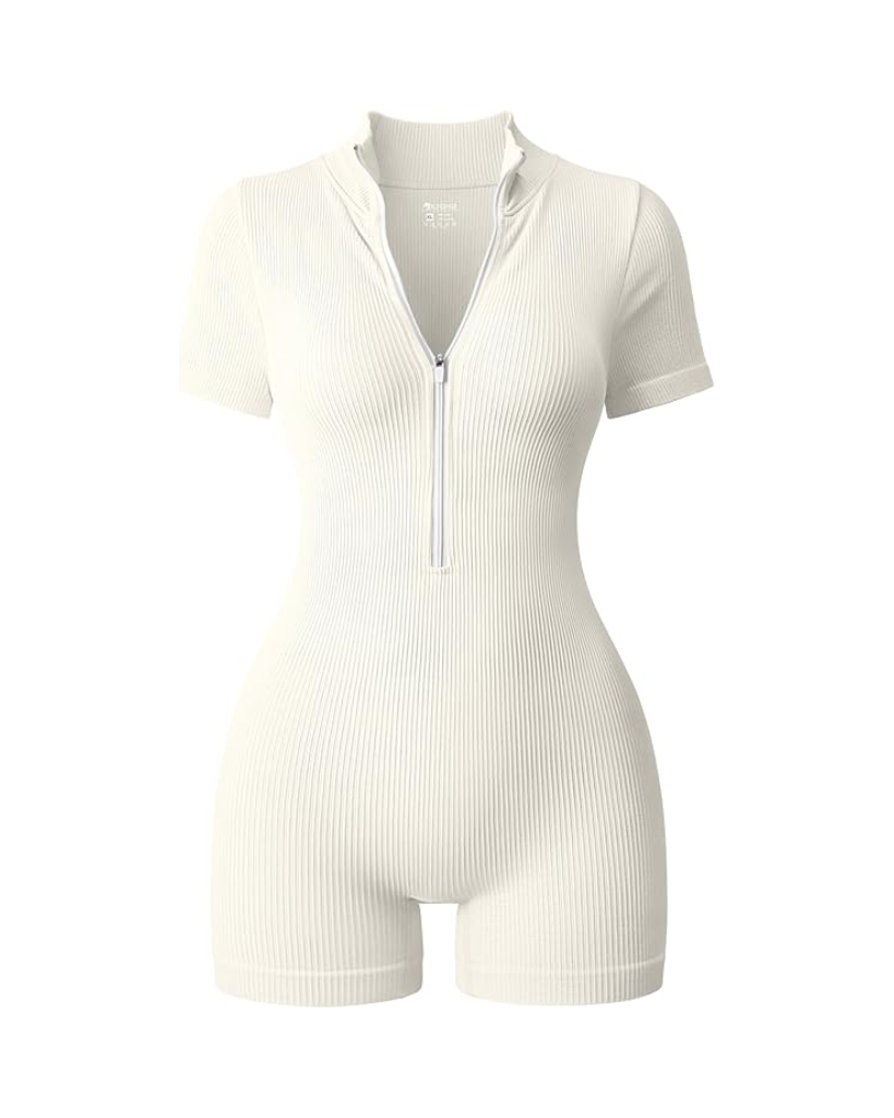 Stretch Fit Zip Romper