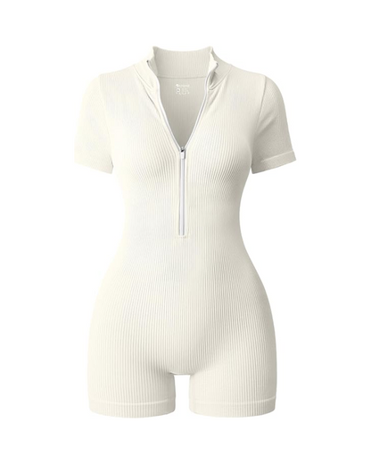 Stretch Fit Zip Romper